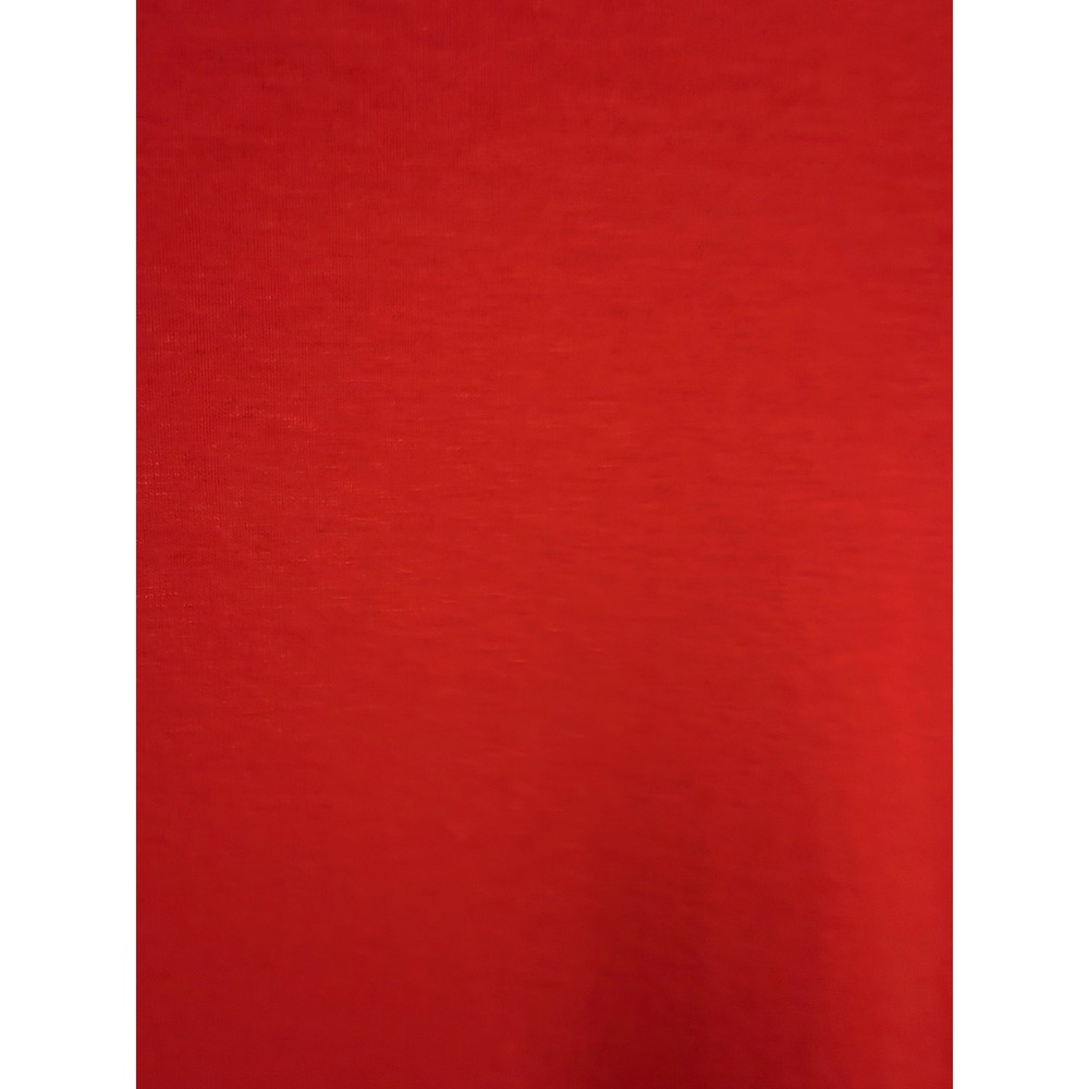 Eileen Fisher Red Viscose Jersey Asymmetrical Hem Long Sleeve Tunic Top XL - Picture 4 of 6